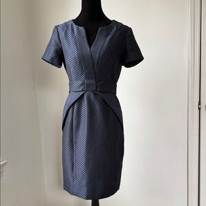 Maeve Navy Textured Mini Dress